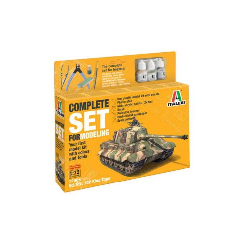 Italeri Sd. Kfz. 182 King Tiger 1:72 makett szett kiegészítőkkel (72005)