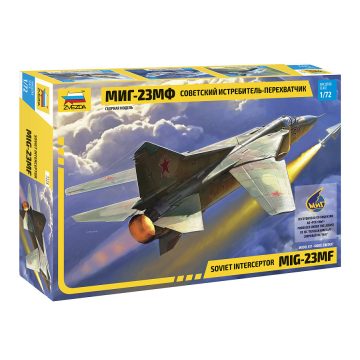   Zvezda MIG-23 MF Soviet Interceptor 1:72 makett repülő (7225)
