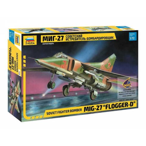 Zvezda MIG-27 Soviet Fighter Bomber 1:72 (7228) makett repülő