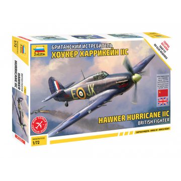 Zvezda Hawker Hurricane Mk II C 1:72 makett repülő (7322)