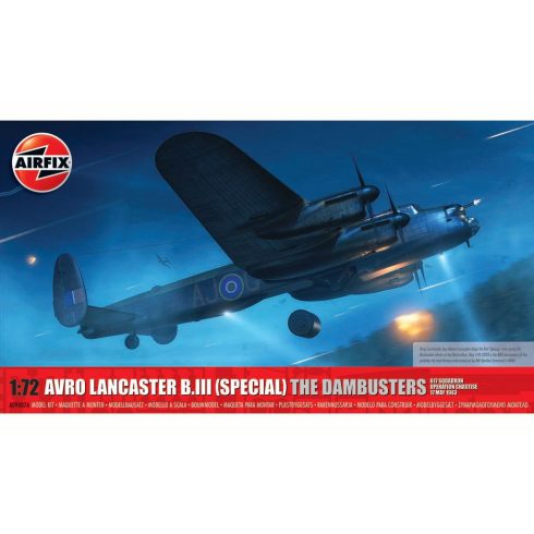 Airfix - Avro Lancaster B.III (SPECIAL) THE DAMBUSTERS 1:72 makett repülő (A09007A)